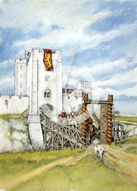 Old Sarum, 1140, (c1990-2010). Artist: Peter Dunn.