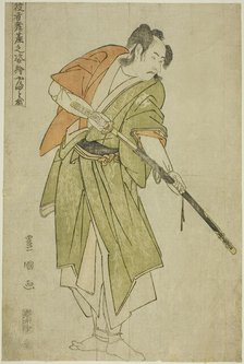 Yamatoya: Bando Mitsugoro II as Ishii Genzo, from the series "Portraits of Actors on Stage, 1794. Creator: Utagawa Toyokuni I.