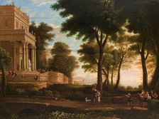 Landscape with a Classical Structure, 1821. Creator: Jan Wolanski.