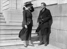 Martin, Anne Henrietta, National Chairman, National Women Party, 1926-, with Senator Clapp, 1918. Creator: Harris & Ewing.