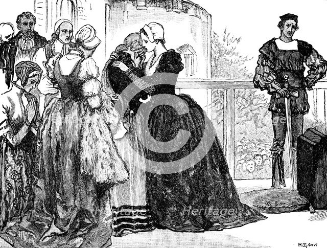 The execution of Anne Boleyn, 1536. Artist: Unknown