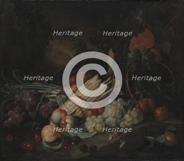 Still Life with Asparagus, 1651-1655. Creator: Jan Davidsz de Heem.