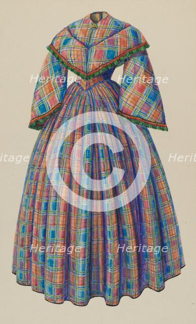 Visiting Gown, c. 1938. Creator: Hans Mangelsdorf.