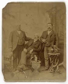 Albumen print of three members of the Boyd family, 1890-1930. Creator: Unknown.