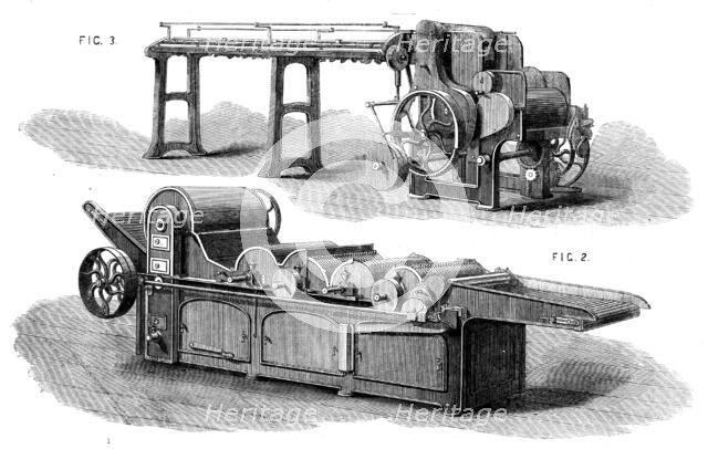 The International Exhibition - cotton manufacture: machinery of Platt Brothers, Oldham, 1862.  Creator: Unknown.