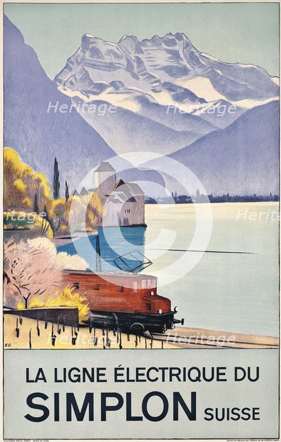 La Ligne Electrique du Simplon, 1928.