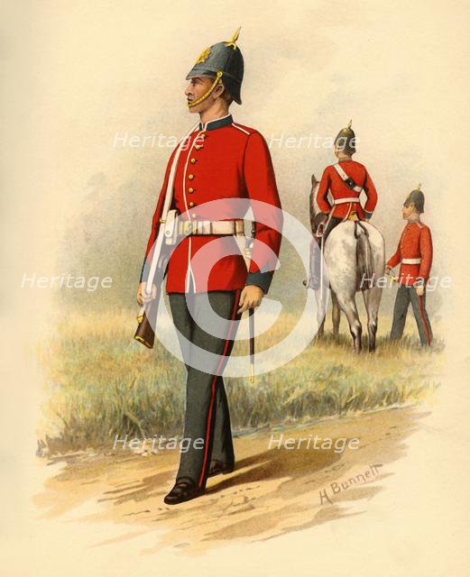 '1st Battalion (West Melbourne) Victorian Infantry', 1890. Creator: Godfrey Douglas Giles.