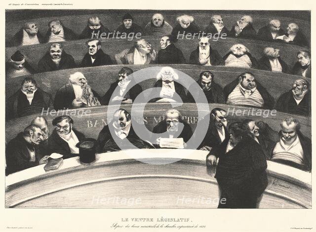 Le Ventre Législatif, 1834.  Creator: Honore Daumier.