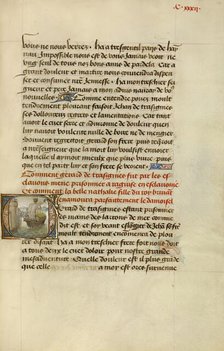 Initial G: Gillion's Son Gerard Taken Prisoner by Ship to Dubrovnik, 1464. Creators: Lieven van Lathem, David Aubert.