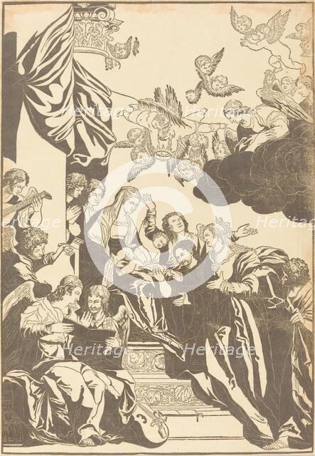 The Mystic Marriage of Saint Catherine, 1740. Creator: John Baptist Jackson.