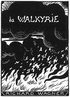 Cover of the vocal score of opera Die Walküre by Richard Wagner, 1894.