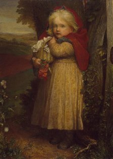 Little Red Riding Hood, 1890. Creator: George Frederick Watts.