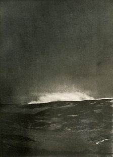 'A Steam Explosion on Mount Bird', c1908, (1909).  Artist: Unknown.