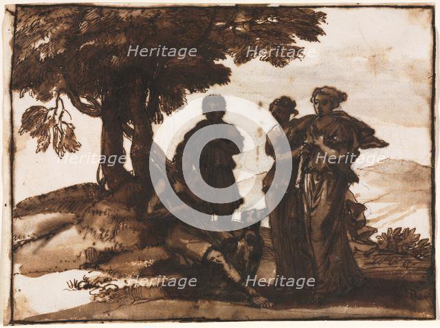 Pastoral Scene with Classical Figures, c. 1640-1645. Creator: Claude Lorrain (French, 1604-1682).