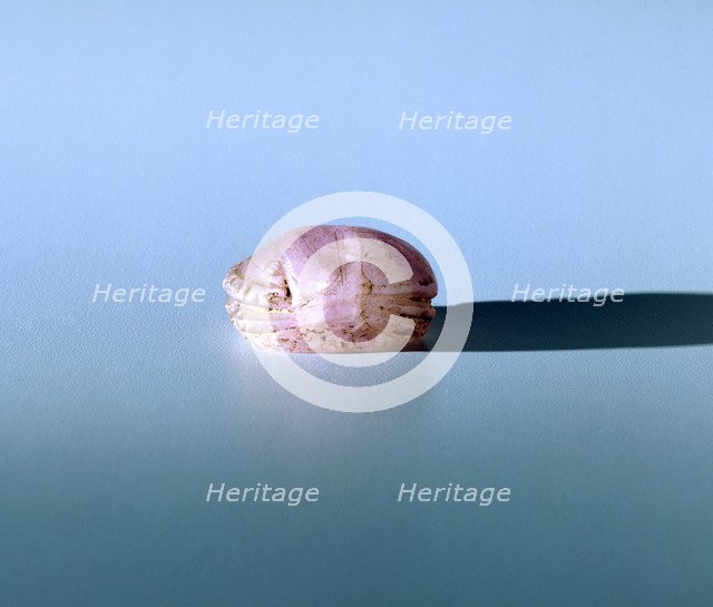 Scarab in amethyst, Ancient Egyptian, 13th century BC. Artist: Unknown