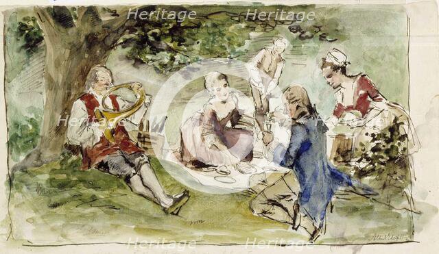 Villa by the spring, exercise, c1890s. Creator: Albert Edelfelt.