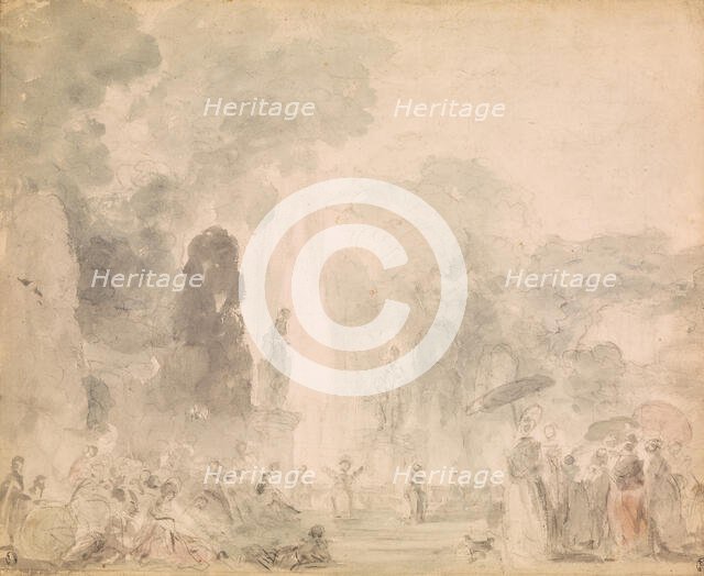 View of a Park, late 1770s. Creator: Jean-Honore Fragonard.