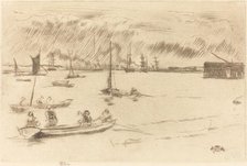 The Thames Towards Erith, c. 1877. Creator: James Abbott McNeill Whistler.