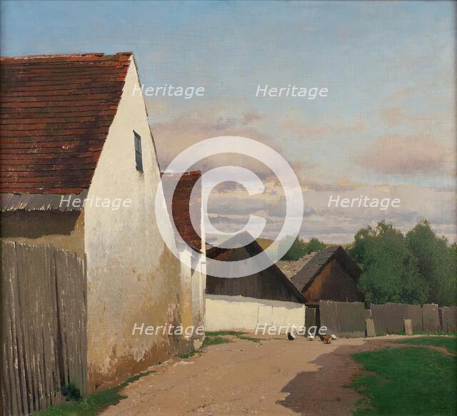 Old houses in Gaudenzdorf, 1907. Creator: Ferdinand Brunner.