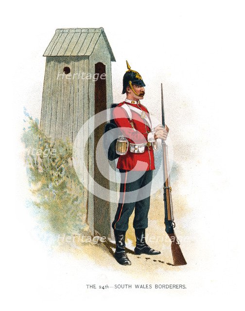 'The 24th South Wales Borderers', c1890. Artist: Unknown