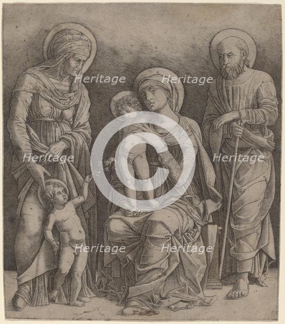Holy Family with Saint Elizabeth and the Infant Saint John, c. 1495/1505. Creator: Giovanni Antonio da Brescia.