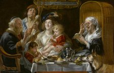 As the Old Sang, So Pipe the Young, 1638. Creator: Jacob Jordaens I.