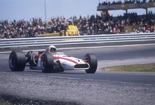 John Surtees driving a Honda, Spanish Grand Prix, Jarama, 1968. Artist: Unknown