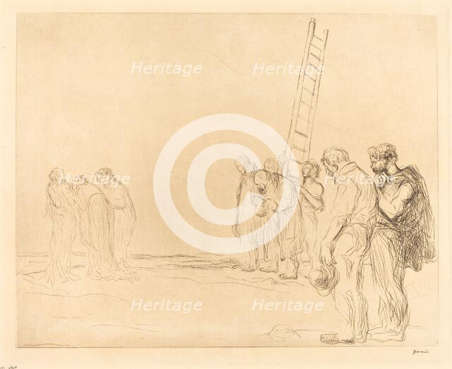 Calvary (second plate), 1902. Creator: Jean Louis Forain.