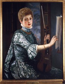 'The Violinist', 1886. Artist: George Adolphus Storey