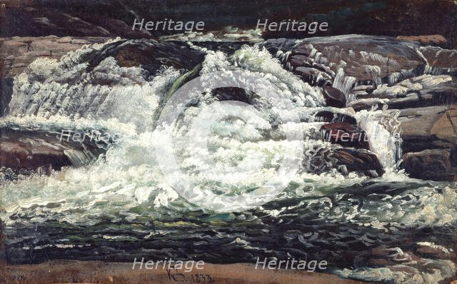 A Waterfall, 1833. Creator: Knud Baade.