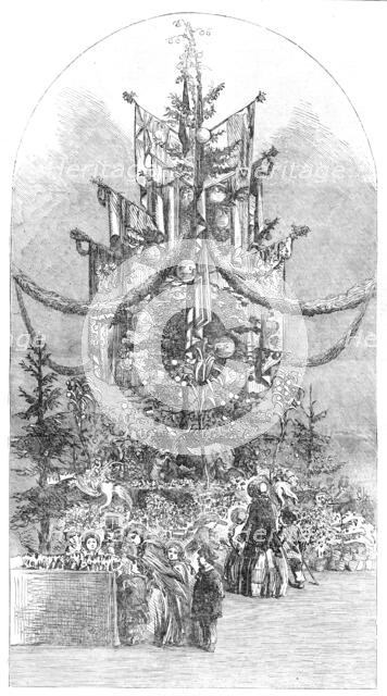 Gigantic Christmas-Tree, at the Crystal Palace, Sydenham, 1854. Creator: Unknown.