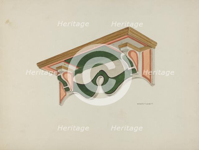 Wall Bracket (Ecclesiastical), 1939. Creator: Edward Jewett.