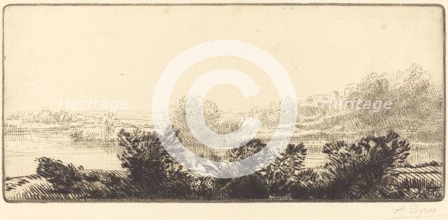 Banks of the Loire (Bord de la Loire). Creator: Alphonse Legros.