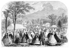 The Essex Agricultural Society's Show in the grounds at Sloe House, Halstead, 1862. Creator: Unknown.