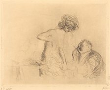 In a Private Room (first plate), 1909. Creator: Jean Louis Forain.
