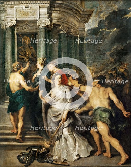 The conclusion of peace in Angers (The Marie de' Medici Cycle). Artist: Rubens, Pieter Paul (1577-1640)