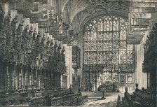 'St. George's Chapel: The Choir, Looking East', 1895. Artist: Unknown.