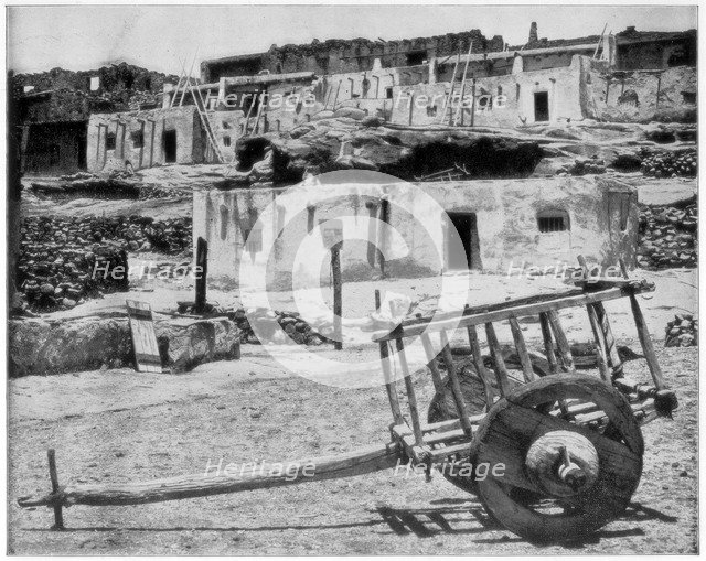 Adobe houses, New Mexico, USA, late 19th century.Artist: John L Stoddard