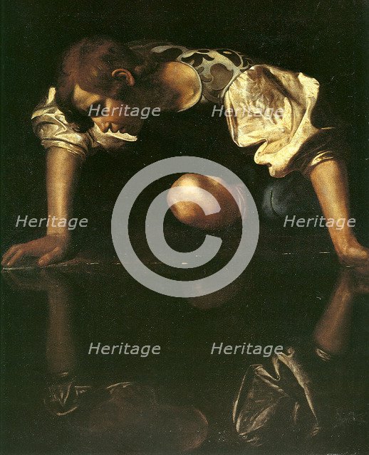 Narcissus, 1598-1599. Artist: Caravaggio, Michelangelo (1571-1610)