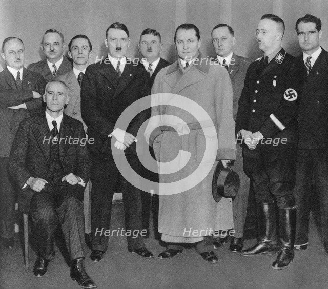 German Nazi party leaders, c1933(?). Artist: Unknown