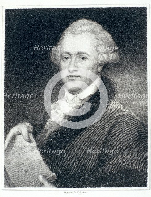 Sir William Herschel, astronomer, 1790s. Artist: John Russell