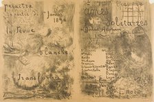 La Revue Blanche Transformed and Solitary Souls, 1893. Creator: Edouard Vuillard.