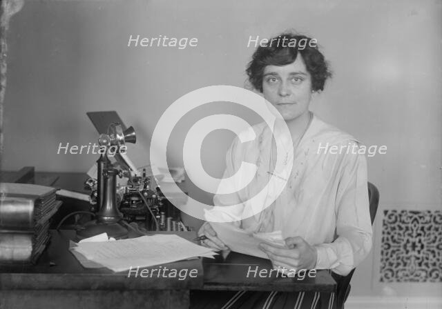 Sue Dorsey, 1918. Creator: Harris & Ewing.