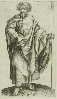 St. Thomas, from Apostles, n.d. Creator: Martin Schongauer.