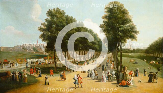 View of the Mall in Saint James's Park, after 1709-1710. Creator: Anon.