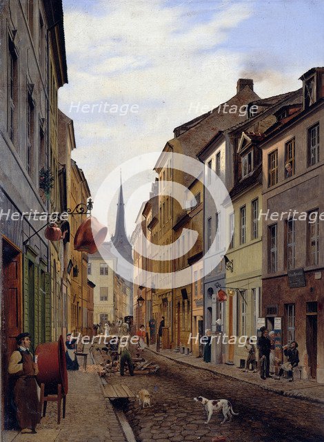 The Parochialstraße, 1831. Artist: Gaertner, Johann Philipp Eduard (1801-1877)