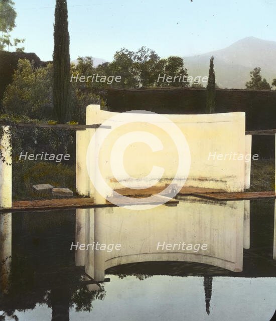 "El Fureidis," James Waldron Gillespie house, Parra Grande Lane, Montecito, California, 1917. Creator: Frances Benjamin Johnston.