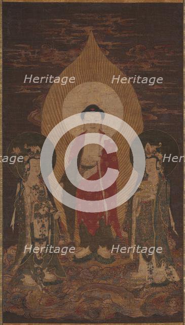 Amitabha Triad, possibly 1400s. Creator: Unknown.