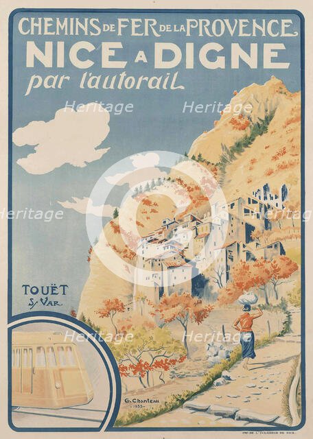 Nice à Digne, 1935. Creator: Chanteau, Gabriel (1874-1955).