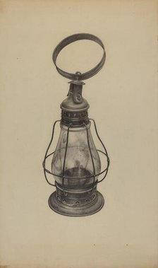 Hand Lantern, c. 1938. Creator: Florence Strom.